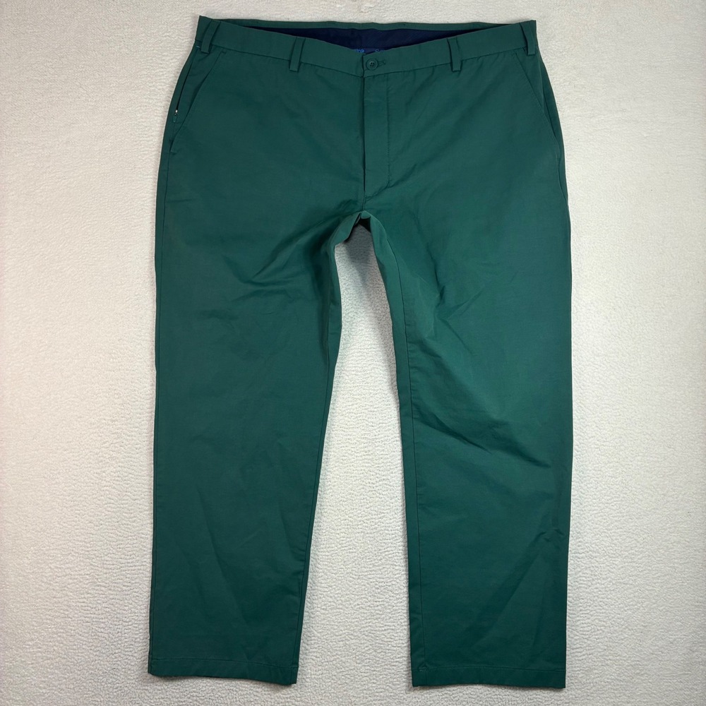 Vineyard Vines OTG Performance Chino Pant Men 44x30 Green On The Go Stretch Prep
